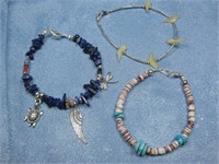 3 Assorted Navajo Made Bracelets