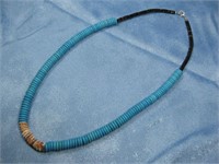 Navajo Howlite & Spiny Oyster Heishi Necklace