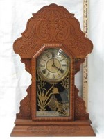 Sessions Gingerbread Oak Clock, Key, & Pendulum