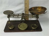 Early Set of Brass Scales. Some Wear