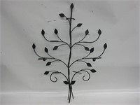 28" Tall Metal Candle Holder Wall Decor