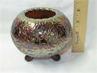 Carnival Glass Footed Rosebowl