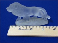 Lion Paperweight. Sm Chip to Base