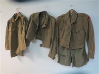 World War 2 Military Clothes Lot