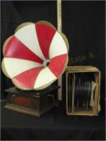Edison Standard Model A Phonograph w/ Horn & 35