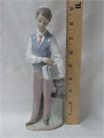 Lladro Figurine of School Boy