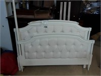 White canopy bed frame
