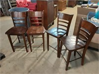 Set of 4 bar stool chairs