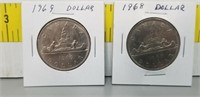 1968 & 1969 Canada Dollars