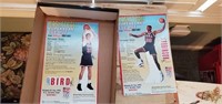 (2) Basketball Superstar Cut Outs - Larry Bird &