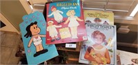 (2) Shirley Temple Paper Doll Books & Raggedy Ann