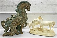 2 Vintage Horse Statues M14C