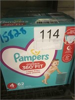 2 CTN PAMPERS DIAPERS SIZE 4