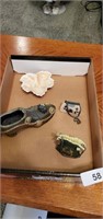 Household Decor Items - Shoe, Purse, Leaf Dish