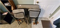 Cosco Metal Folding Table & (4) Chairs