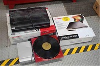 Toshiba VCR & DVD recorder, Canon scanner