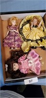 (3) Small Dolls: (2) Vintage Plastic &