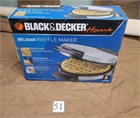Black And Decker - Belgian Waffle Maker