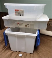 3 Totes With Lids