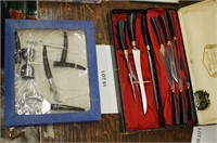 10-pce. steak knife/carving set & bar tool set
