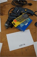 Mastercraft electric drill & drill bits, working