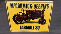 McCormick Deering Embossed tin sign 11”x14”