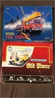 24 Diecast Fire Engines, Old-Time Cars pull back