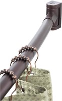 Curved Shower Curtain Rod (Bronze Finish)