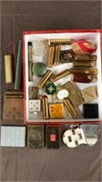 Vtg Compacts, lipstick cases, perfume lot