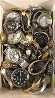 Watches, pocket watches, parts lot
