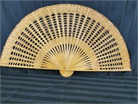 Large Decorative Wicker Wall Fan