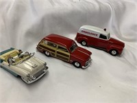 3 Vintage Diecast Cars 1:43
