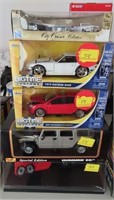 5 SCALE MODEL DIE CAST CARS: MAISTO, BIG TIME,