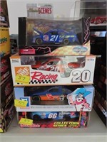 4 NASCAR DIE CAST CARS: 1:24 AND 1:32 SCALE