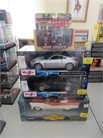 4 DIE CAST CARS: MAISTO, AMERICAN MUSCLE, ETC.