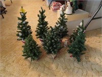 7 - 16" AND SMALLER CHRISTMAS TREES FOR