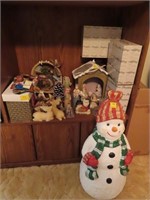 GROUPING: 24" SNOWMAN AND ASSORTED