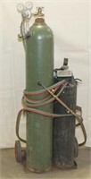 Oxy-Acetylene outfit with gauges, torch, hoses,