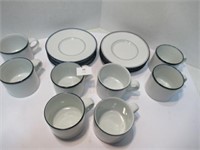 Dansk Concerto Cups & Saucers - 1 Cup Chipped