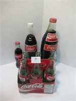 Coca Cola Bottles - qty 9