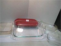 Glass Cooking Dishes - Some Pyrex - qty 6