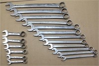 12 Snap-On SAE combination wrenches 7/16" - 1"