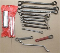 10 double box wrenches 3/8" - 15/16" all USA,