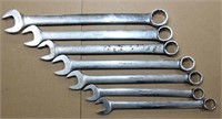 7 Snap-On combination wrenches, 13/16"- 1 1/4"