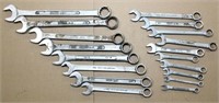 18 assorted combination wrenches 5/16"- 1"