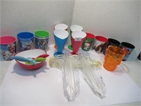 Kids Plastic Cups / Ice Cream Cups / Spoons