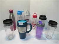Assorted Travel Cups - qty 9