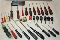 30+ Snap-On & MAC screwdrivers including: