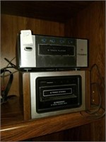 Electrophonic 8 track player and pioneer 8 track