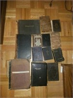 Group of 13 super old books, some old bible,